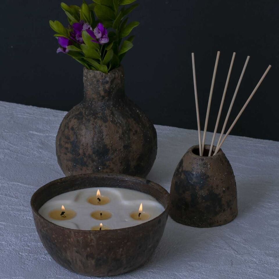 Oak Set (Vazo - Difüzör - Mum)