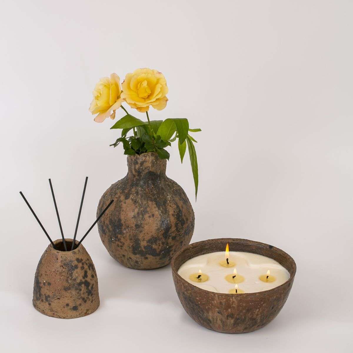 Oak Set (Vazo - Difüzör - Mum)